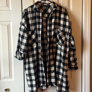 Oversize button up